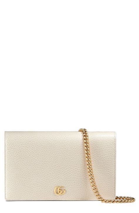 gucci marmont white wallet on chain|Gucci Marmont mini bag wallet.